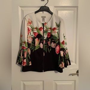 Gorgeous MULTIPLES floral jacket….NWT